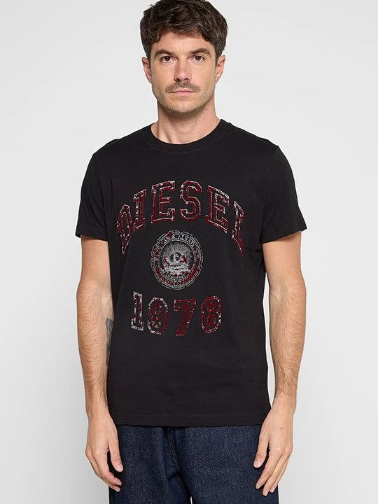 Foto van product T-shirt print Diesel zwart