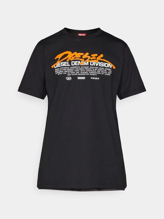 Foto van product T-shirt print Diesel zwart