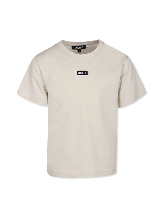 Foto van product T-shirt print DKNY beżowy