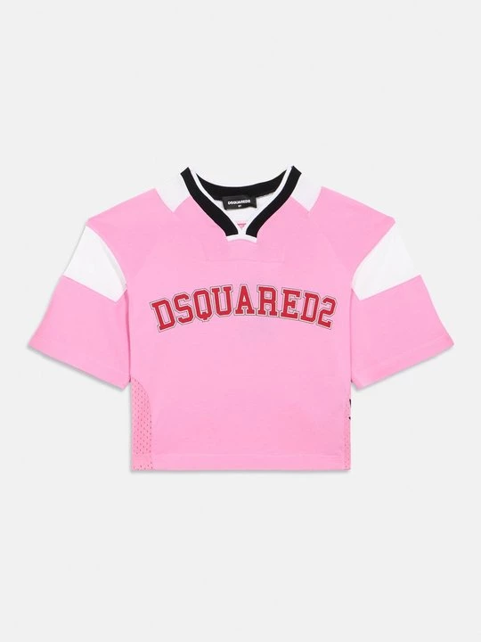 Foto van product T-shirt print Dsquared2 donkerroze