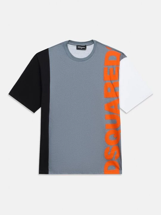 Foto van product T-shirt print Dsquared2 grijs gemêleerd