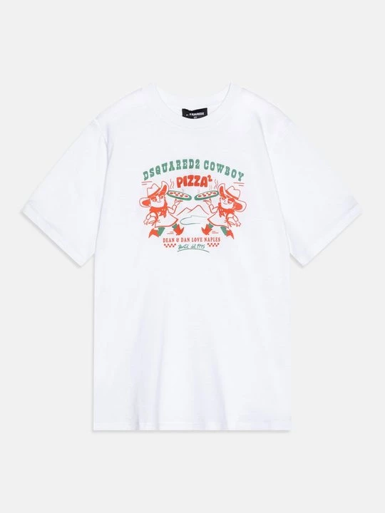 Foto van product T-shirt print Dsquared2 wit