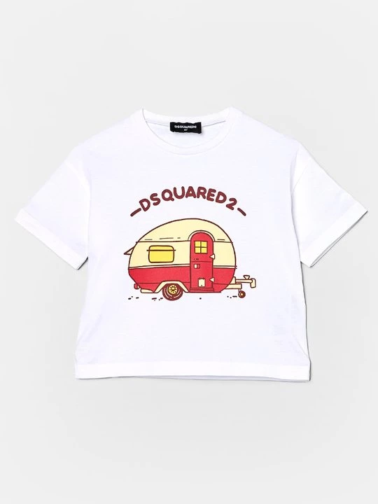 Foto van product T-shirt print Dsquared2 wit