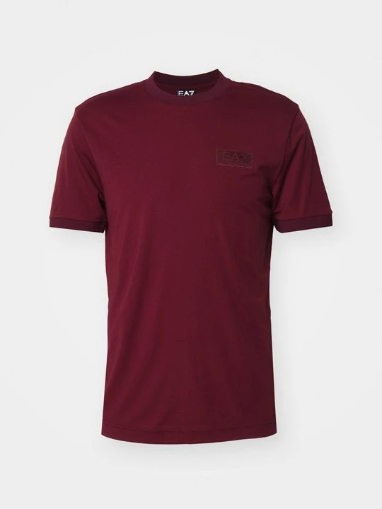 Foto van product T-shirt print EA7 Emporio Armani bordeauxrood