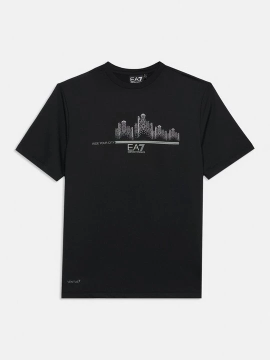 Foto van product T-shirt print EA7 Emporio Armani zwart