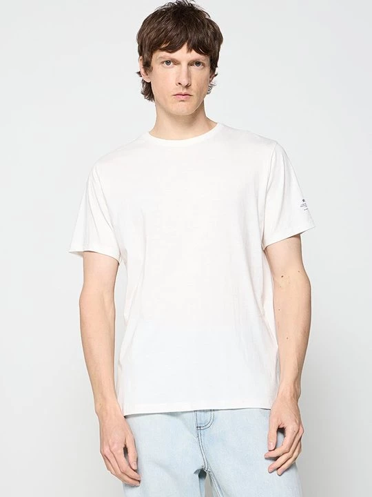 Foto van product T-shirt print ECOALF crème