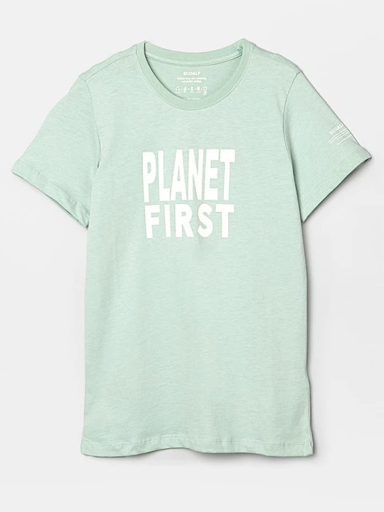 Foto van product T-shirt print ECOALF lichtgroen