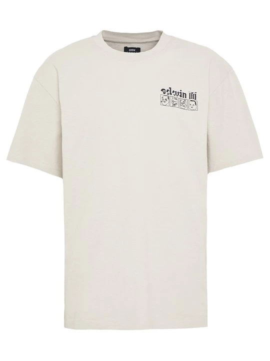 Foto van product T-shirt print Edwin zandkleur