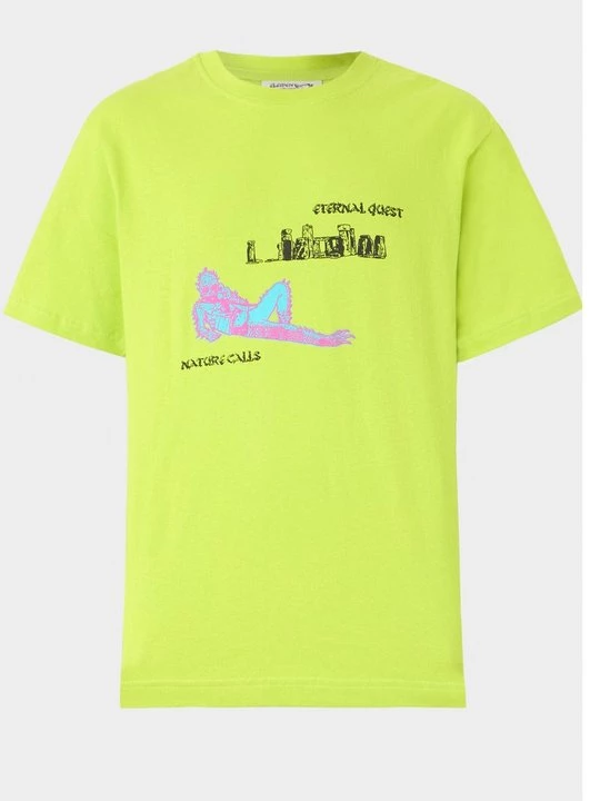 Foto van product T-shirt print Element neongroen