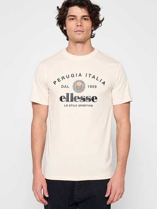 Foto van product T-shirt print Ellesse crème