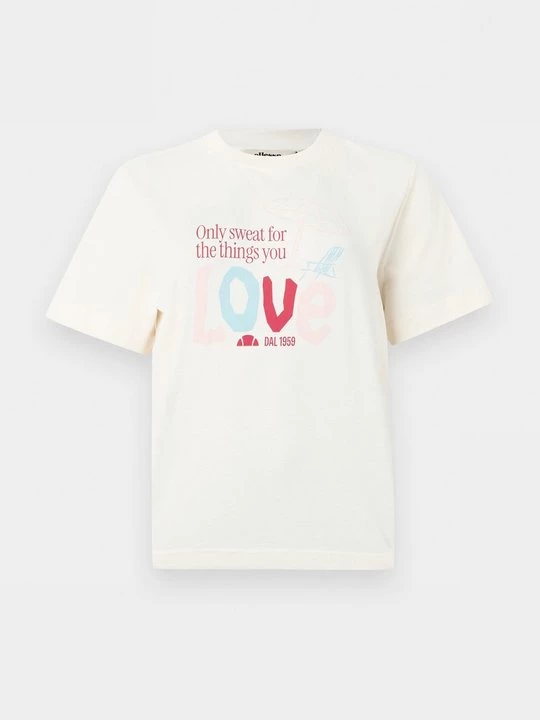Foto van product T-shirt print Ellesse crème