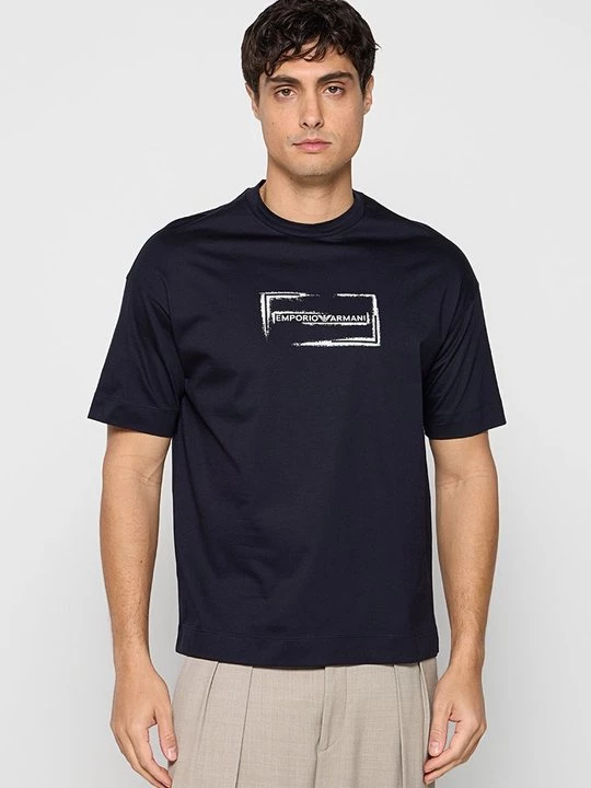 Foto van product T-shirt print Emporio Armani blauw
