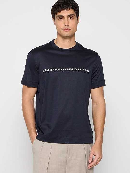 Foto van product T-shirt print Emporio Armani blauw