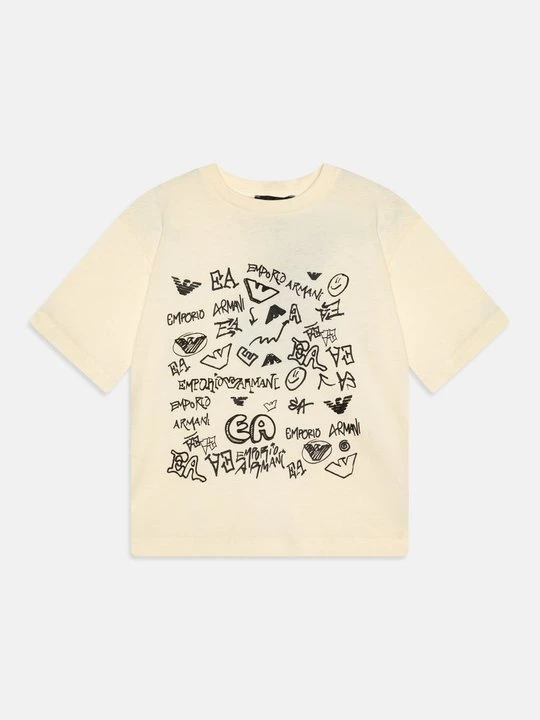 Foto van product T-shirt print Emporio Armani crème