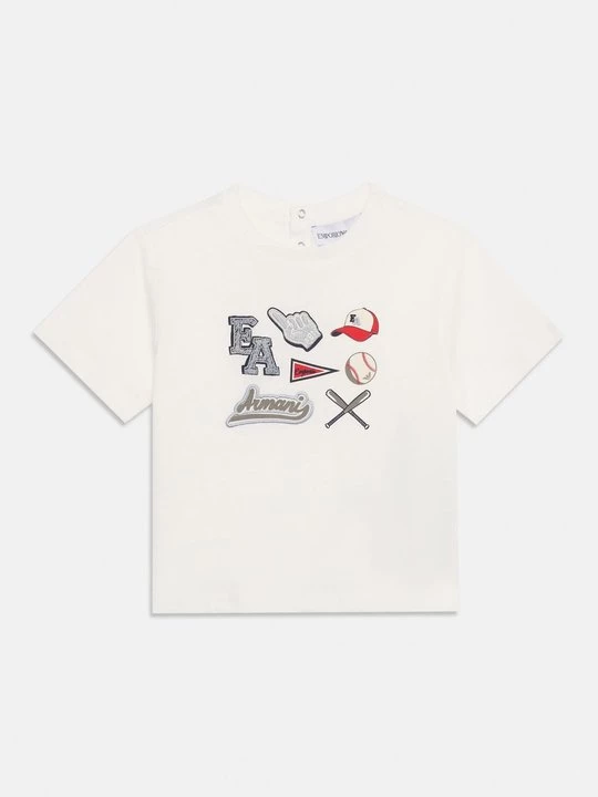 Foto van product T-shirt print Emporio Armani crème