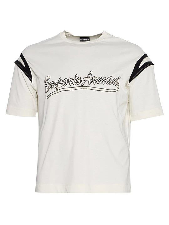 Foto van product T-shirt print Emporio Armani crème