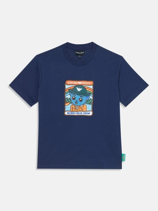Foto van product T-shirt print Emporio Armani donkerblauw