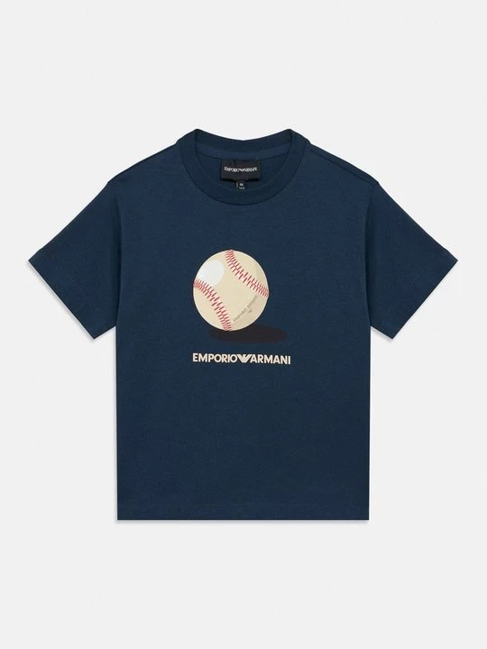 Foto van product T-shirt print Emporio Armani donkerblauw