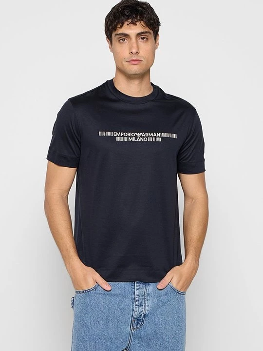 Foto van product T-shirt print Emporio Armani donkerblauw