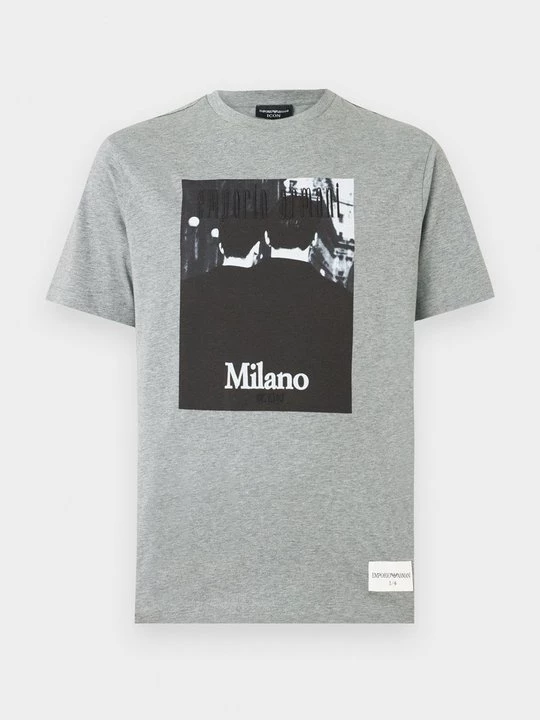 Foto van product T-shirt print Emporio Armani donkergrijs