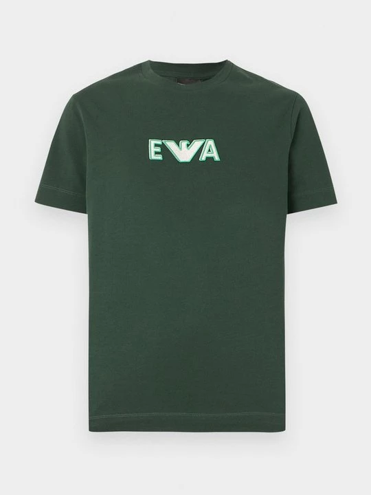 Foto van product T-shirt print Emporio Armani donkergroen