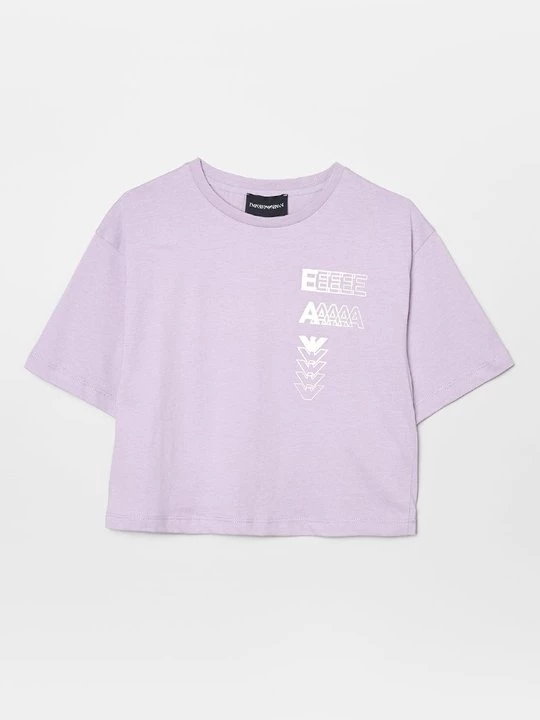 Foto van product T-shirt print Emporio Armani paars