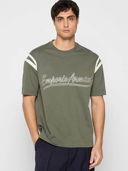 Foto van product T-shirt print Emporio Armani rood