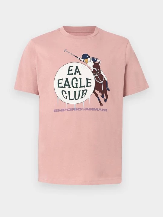 Foto van product T-shirt print Emporio Armani roze