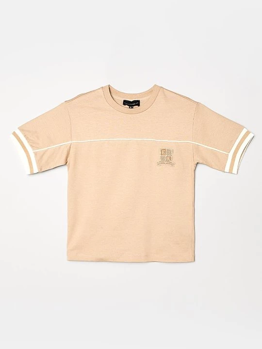 Foto van product T-shirt print Emporio Armani tan