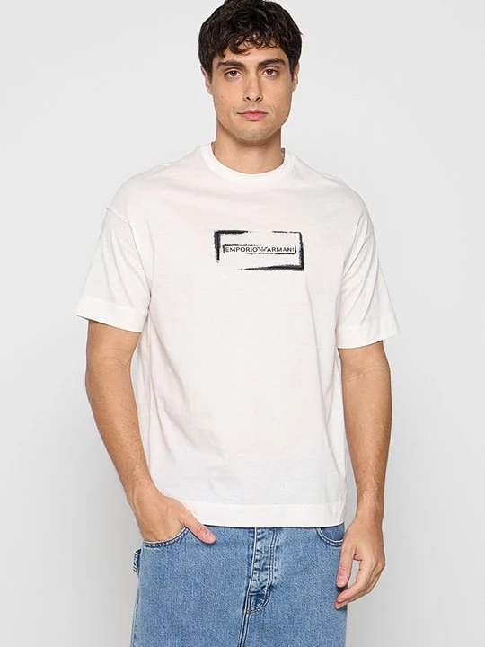 Foto van product T-shirt print Emporio Armani wit