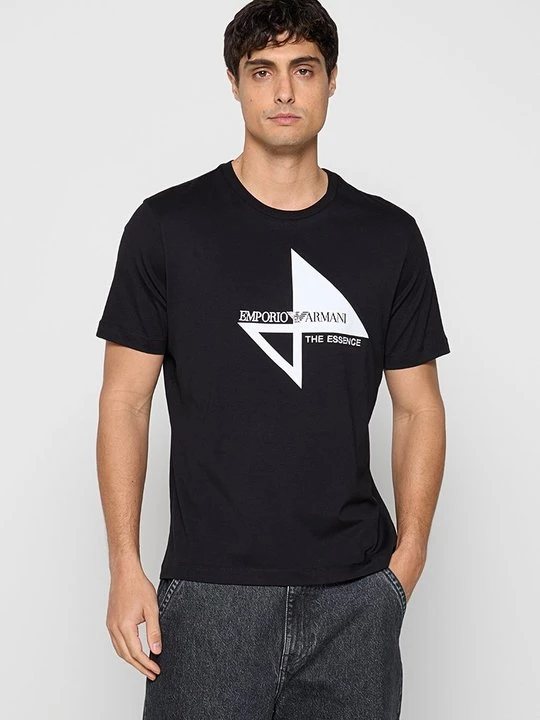 Foto van product T-shirt print Emporio Armani zwart