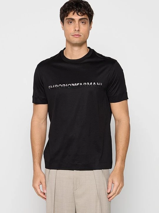 Foto van product T-shirt print Emporio Armani zwart