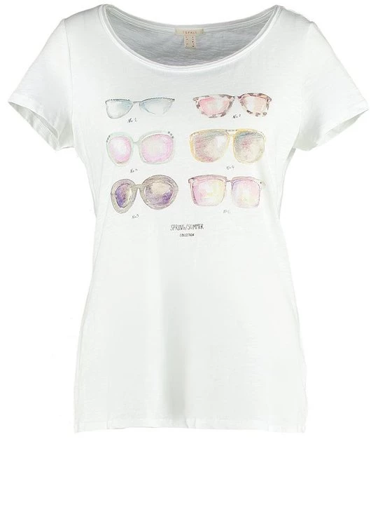 Foto van product T-shirt print Esprit crème