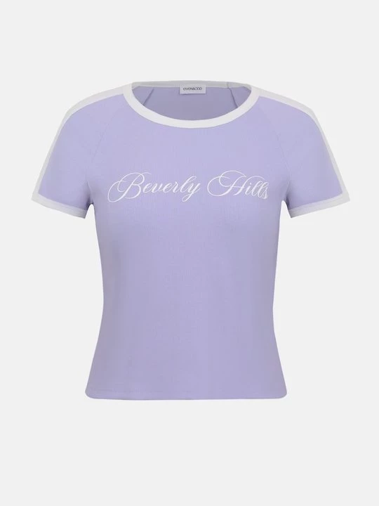 Foto van product T-shirt print Even&Odd By Zalando paars