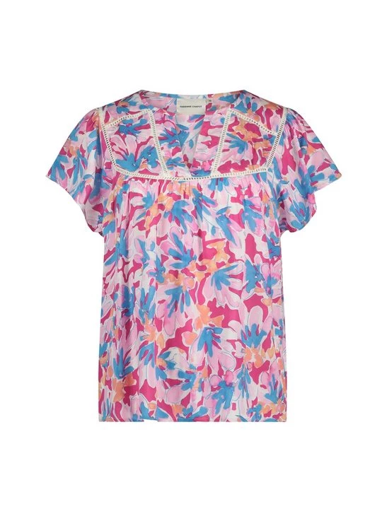 Foto van product T-shirt print Fabienne Chapot donkerroze
