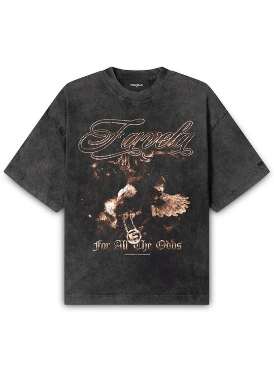 Foto van product T-shirt print FAVELA zwart