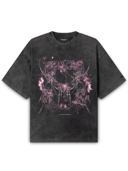 Foto van product T-shirt print FAVELA zwart