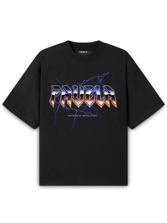 Foto van product T-shirt print FAVELA zwart