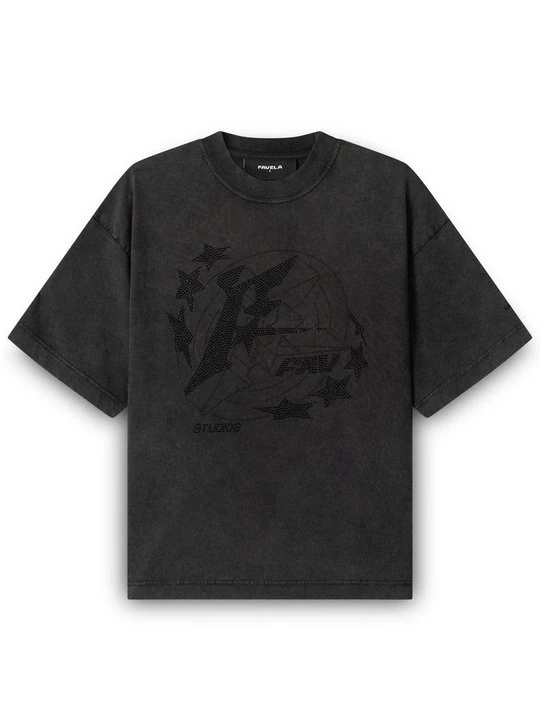Foto van product T-shirt print FAVELA zwart