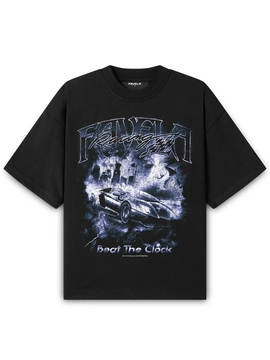 Foto van product T-shirt print FAVELA zwart