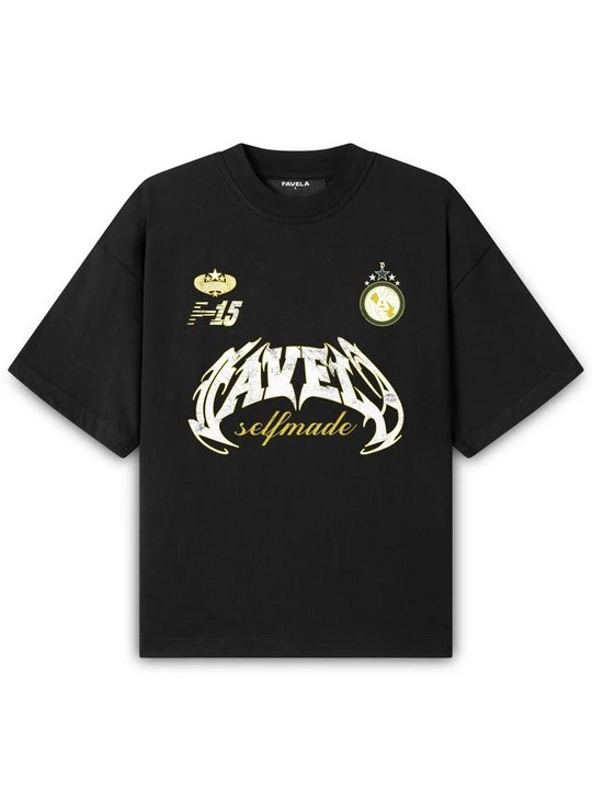 Foto van product T-shirt print FAVELA zwart