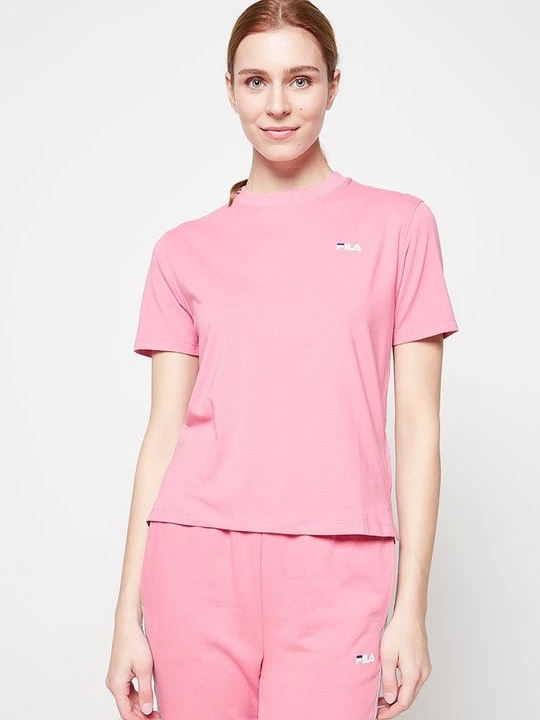 Foto van product T-shirt print Fila donkerroze