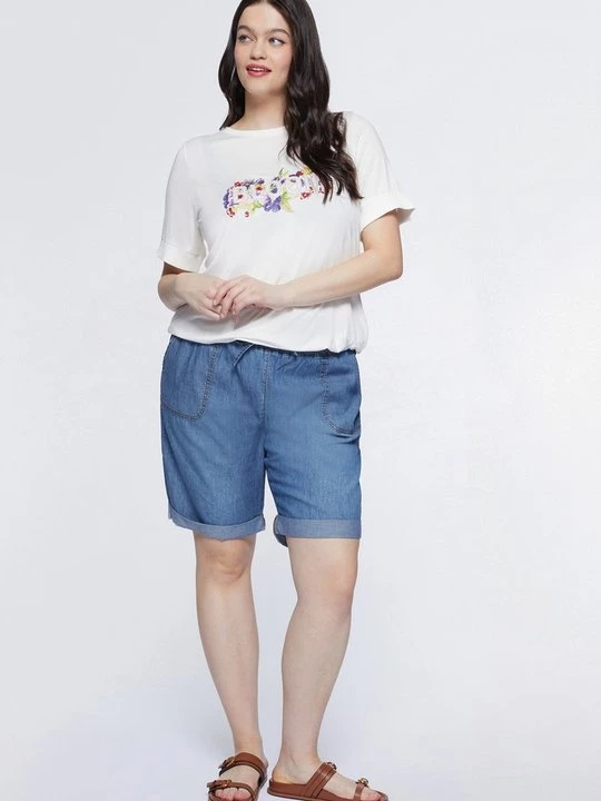 Foto van product T-shirt print Fiorella Rubino wit