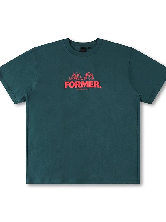 Foto van product T-shirt print Former wintergroen