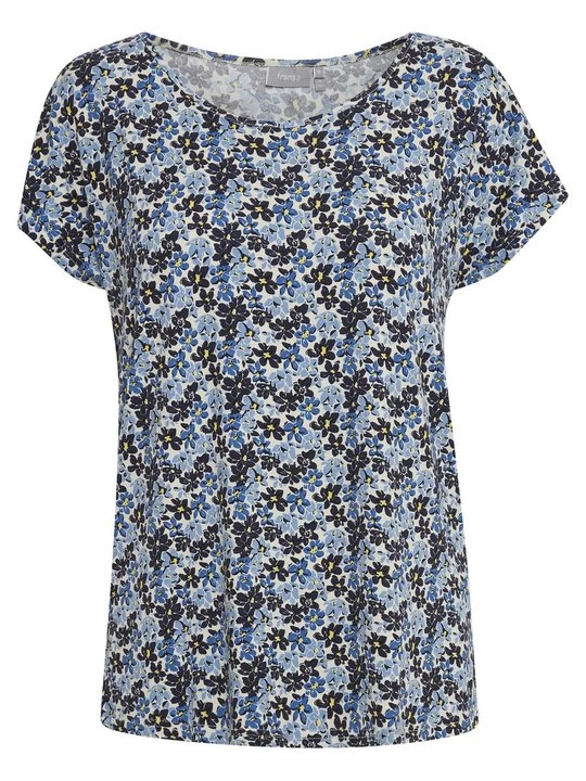 Foto van product T-shirt print Fransa blauw