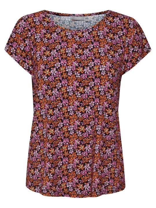 Foto van product T-shirt print Fransa paars