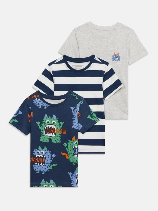 Foto van product T-shirt print Friboo By Zalando lichtgrijs gemêleerd