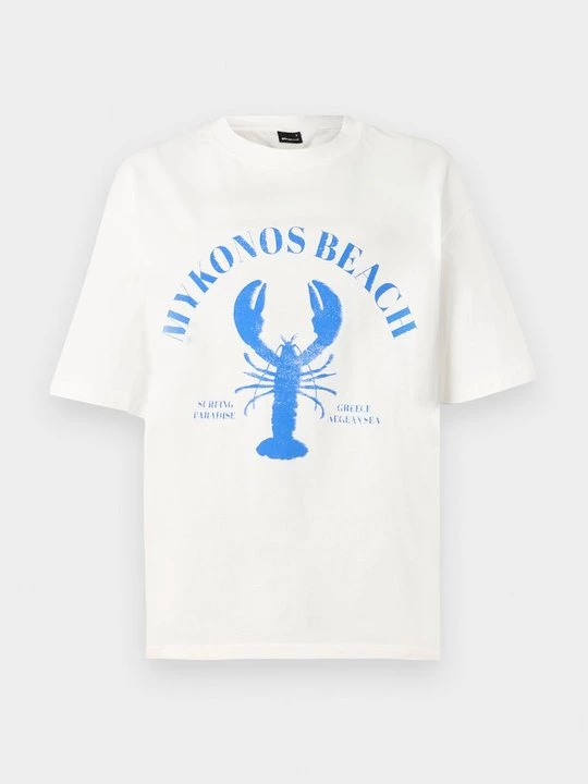 Foto van product T-shirt print Gina Tricot wit