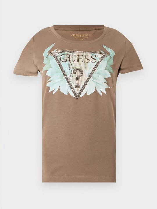 Foto van product T-shirt print Guess beżowy