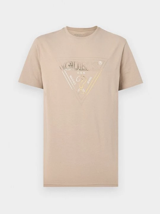 Foto van product T-shirt print Guess beżowy